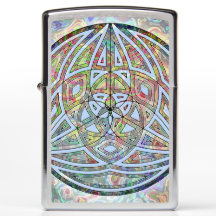 Sacred Geometry Blues Zippo Lighter