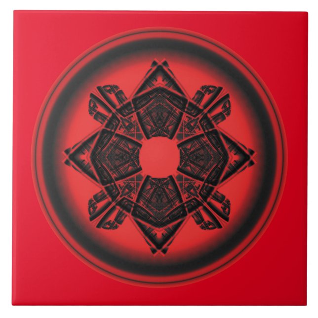 Sacred Geometry Ceramic Tile (Front)