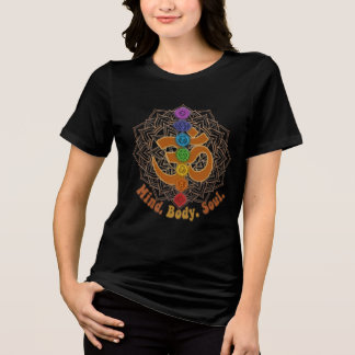 Sacred Geometry & Chakras yoga T-Shirt Tri-Blend Shirt