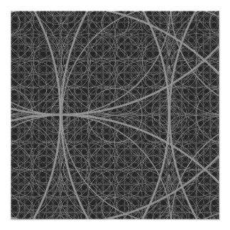 Sacred Geometry Circles Flower of Life Poster