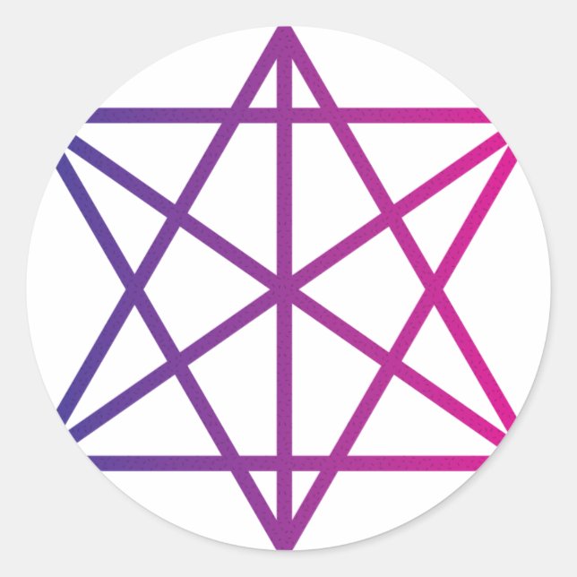 Sacred Geometry Classic Round Sticker (Front)