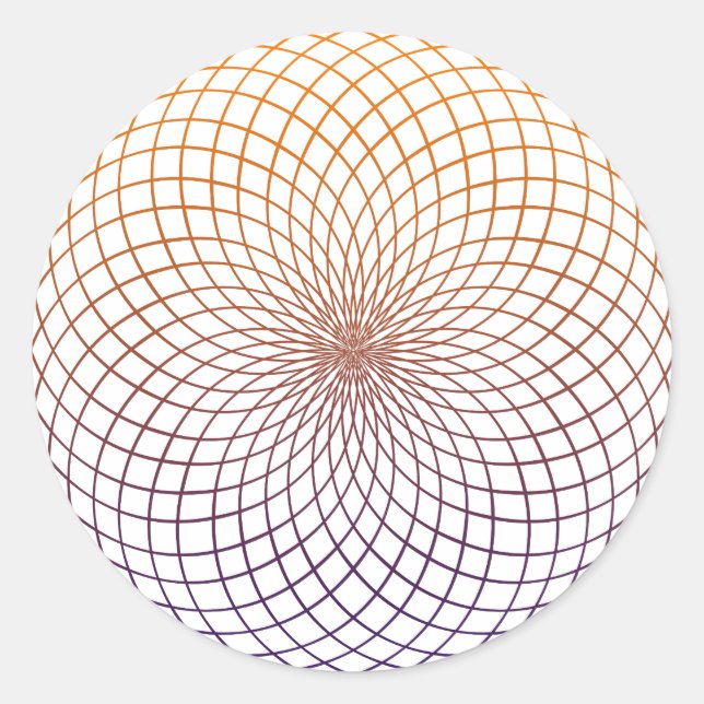 Sacred Geometry Classic Round Sticker (Front)