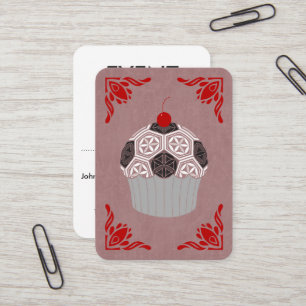 sacred geometry cupcake business card