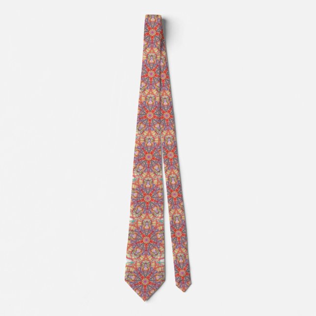 Sacred Geometry "Eidos" Neck Tie  by MAR (Front)