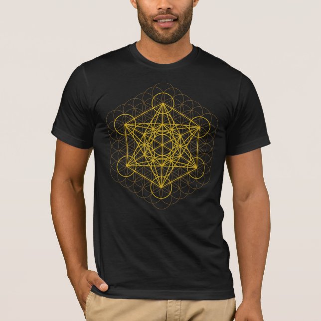 sacred geometry flower of life spiritual mandala T-Shirt (Front)