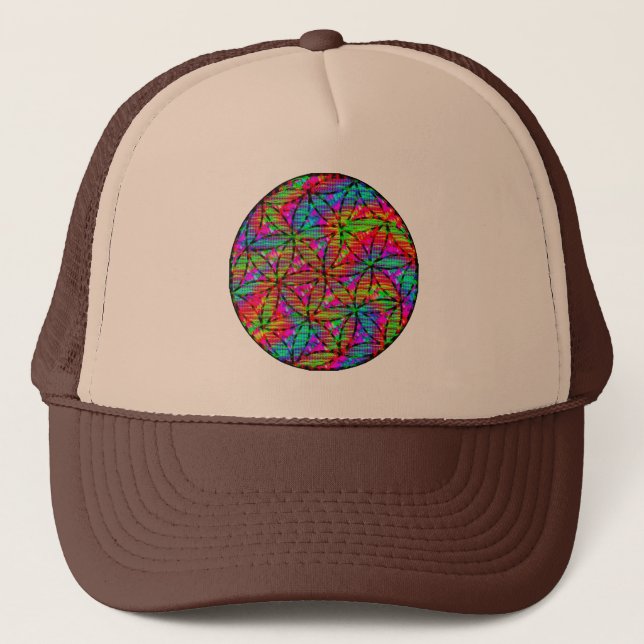 Sacred geometry: flower of life trucker hat (Front)