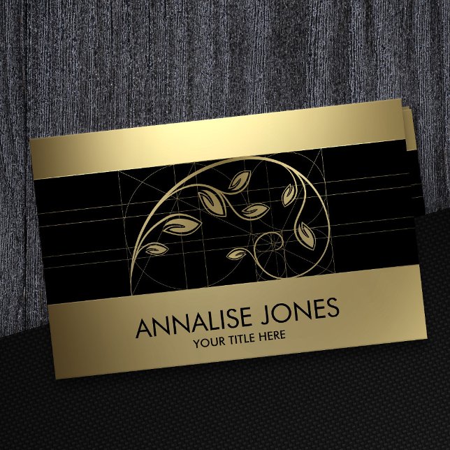 Sacred Geometry  - Golden Spiral Branch  Business Card (Creator Uploaded)
