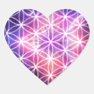 sacred geometry heart sticker