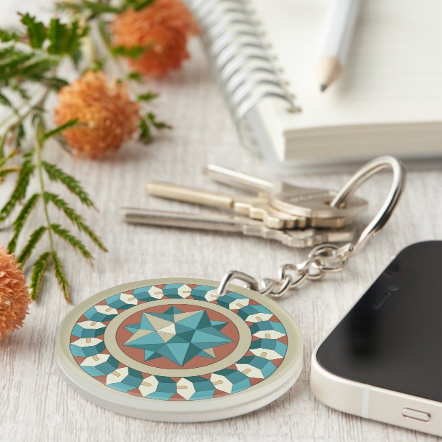 Sacred Geometry Key Ring (Front Right)