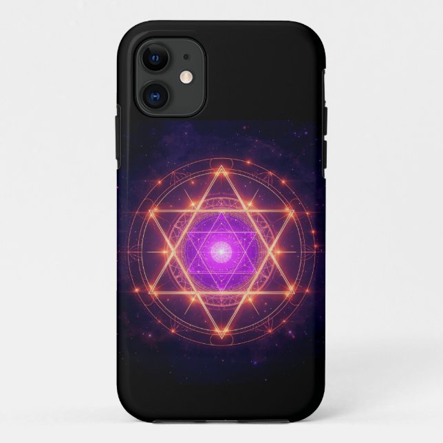 Sacred Geometry Mandala – Light Within the Cosmos Case-Mate iPhone Case (Back)