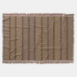 Sacred Geometry: Maori-Inspired Throw Blanket
