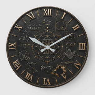 Sacred Geometry Math  Large Clock