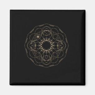Sacred Geometry Metatron Cube Spiritual Yoga _7 Magnet