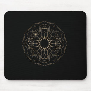 Sacred Geometry Metatron Cube Spiritual Yoga _7 Mouse Pad