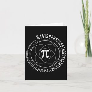 Sacred Geometry Pi Math Science Stem 3.14 Pi Day 3 Card