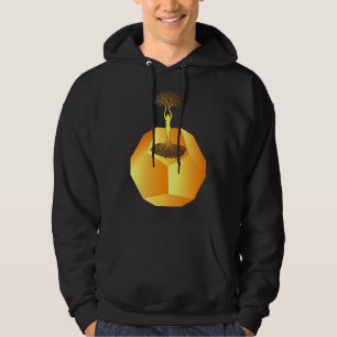 sacred geometry polygon shape tree of life hoodie