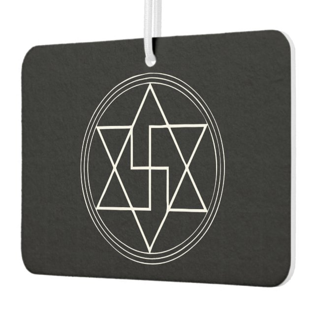 Sacred Geometry Protection Symbol Car Air Freshener (Left)