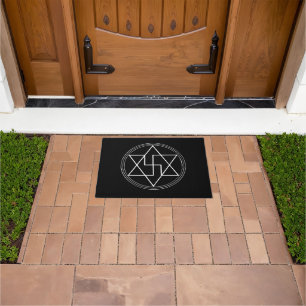 Sacred Geometry Protection Symbol Doormat