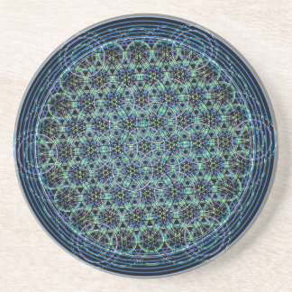 Sacred Geometry - Rain Flower of Life Coaster
