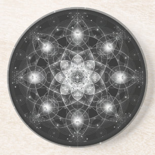 Sacred Geometry Sandstone Coaster