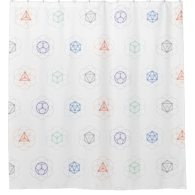 Sacred Geometry Shower Curtain  (Front)