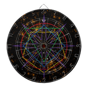 Sacred Geometry Sigil Dartboard