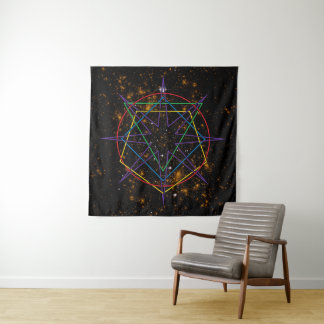 Sacred Geometry Sigil Tapestry