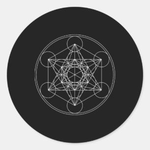 Sacred Geometry, Spiritual Symbol, Yoga Classic Round Sticker