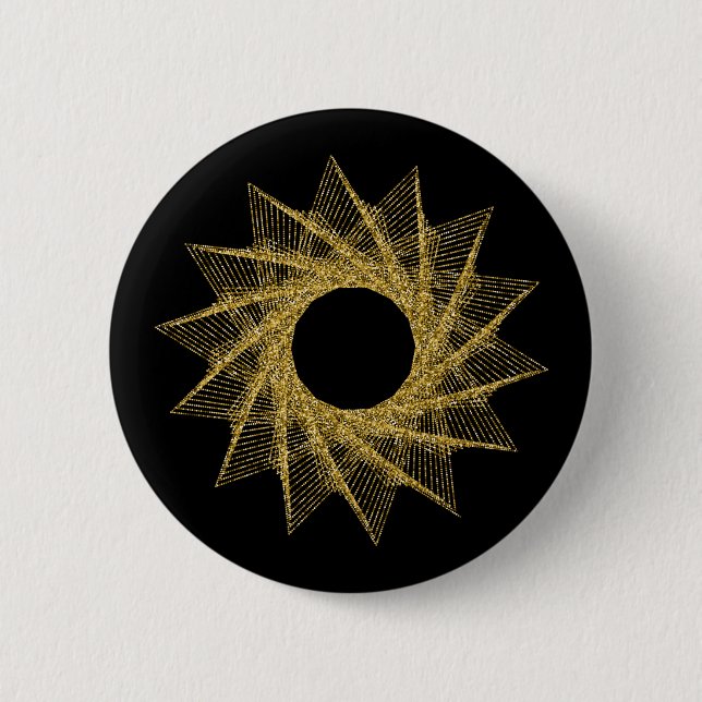 Sacred Geometry Symbol 6 Cm Round Badge (Front)