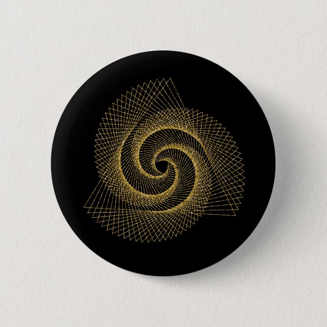 Sacred Geometry Symbol 6 Cm Round Badge (Front)