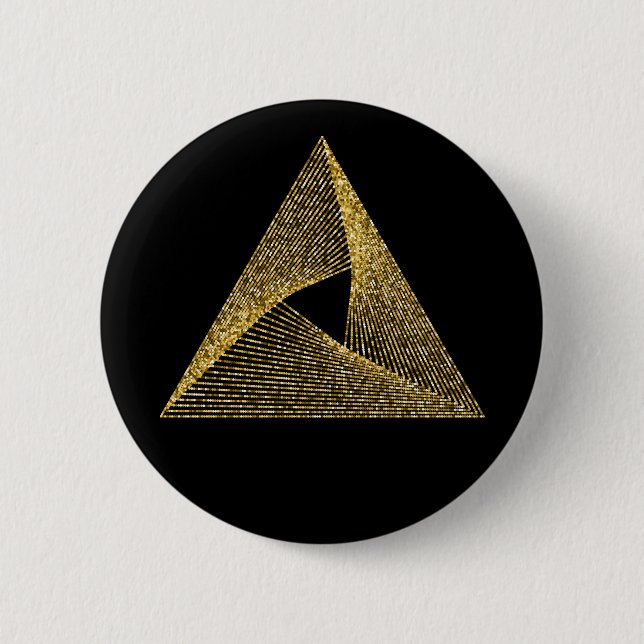 Sacred Geometry Symbol 6 Cm Round Badge (Front)