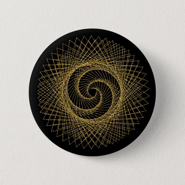 Sacred Geometry Symbol 6 Cm Round Badge (Front)