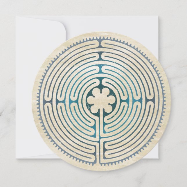 Sacred Geometry Symbol - Chartres Labyrinth 1 (Front)