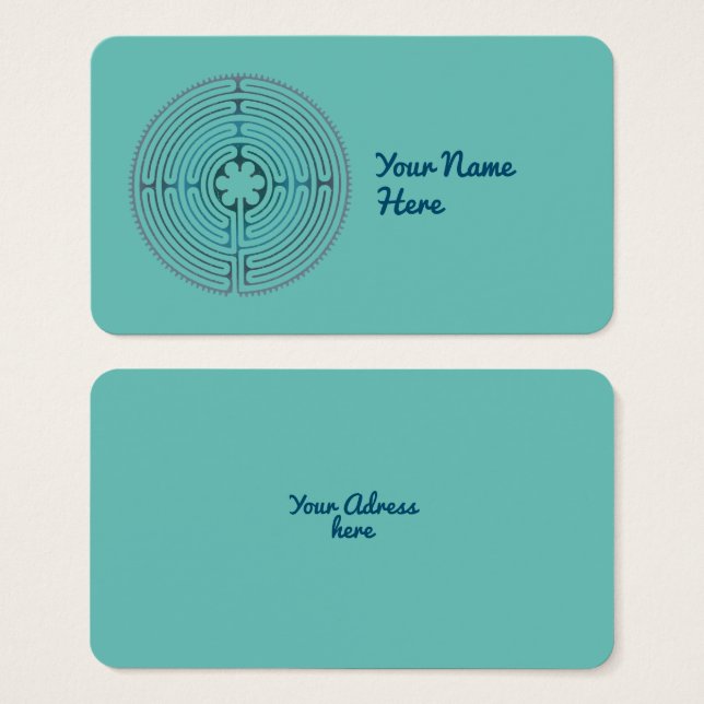 Sacred Geometry Symbol - Chartres Labyrinth 1 (Front & Back)