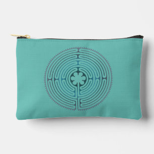 Sacred Geometry Symbol - Chartres Labyrinth 1 Accessory Pouch
