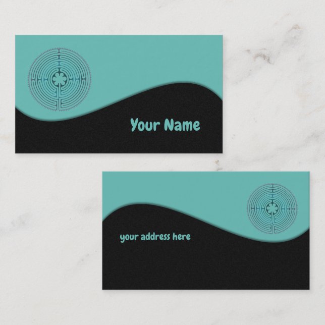 Sacred Geometry Symbol - Chartres Labyrinth 1 Business Card (Front/Back)