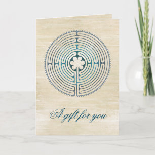 Sacred Geometry Symbol - Chartres Labyrinth 1 Card