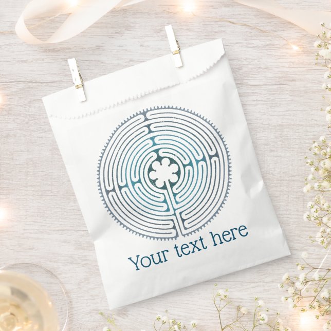Sacred Geometry Symbol - Chartres Labyrinth 1 Favour Bag (Clipped)