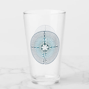 Sacred Geometry Symbol - Chartres Labyrinth 1 Glass