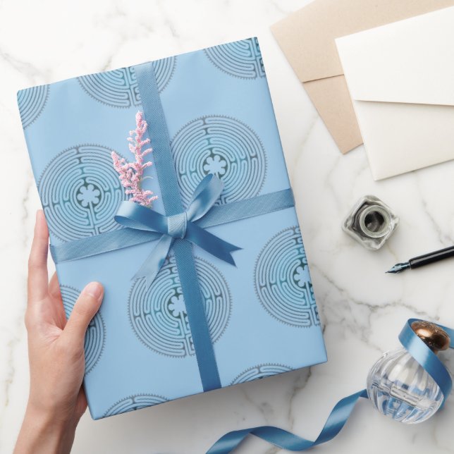 Sacred Geometry Symbol - Chartres Labyrinth 1 Wrapping Paper (Gifting)