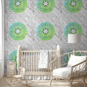 Sacred Geometry Symbol - Chartres Labyrinth 4a Wallpaper
