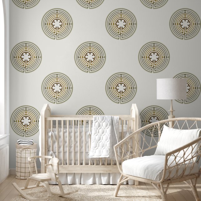 Sacred Geometry Symbol - Chartres Labyrinth 4a Wallpaper (Kids)