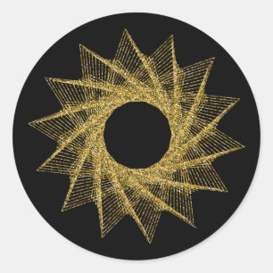 Sacred Geometry Symbol Classic Round Sticker