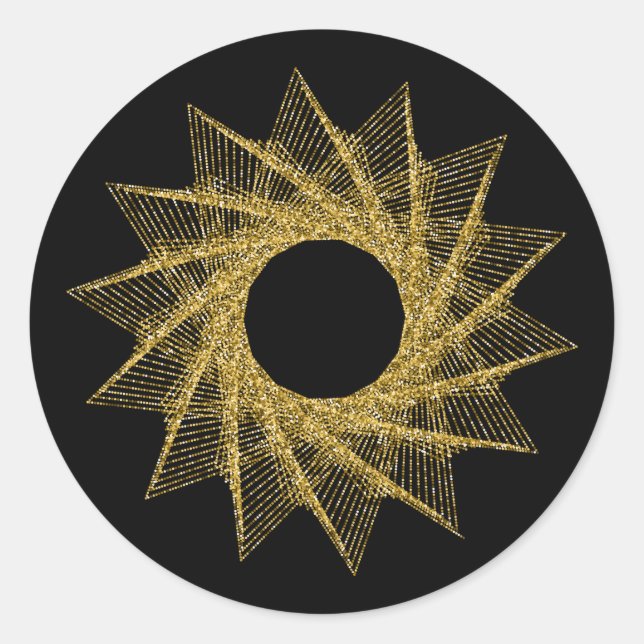 Sacred Geometry Symbol Classic Round Sticker (Front)