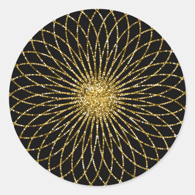 Sacred Geometry Symbol Classic Round Sticker (Front)