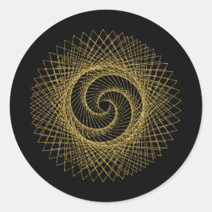 Sacred Geometry Symbol Classic Round Sticker