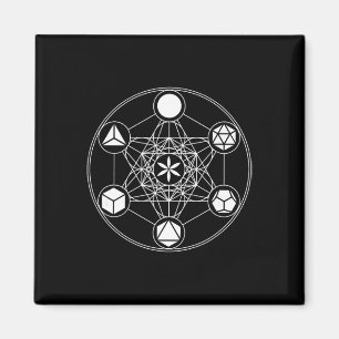 Sacred Geometry Yoga Metatrons Cube Platonic Solid Magnet