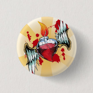 Sacred Heart 3 Cm Round Badge