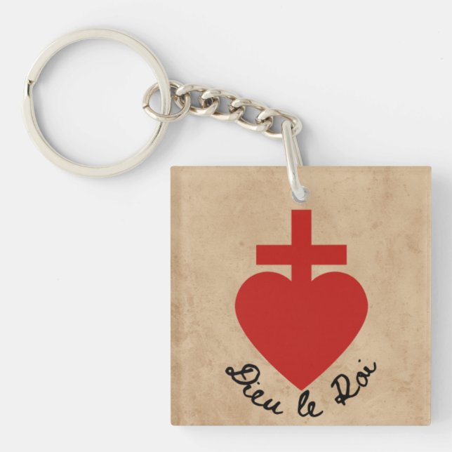 Sacred Heart Acrylic Keychain (Front)