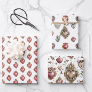 Sacred Heart Baroque Wrapping Paper Sheet